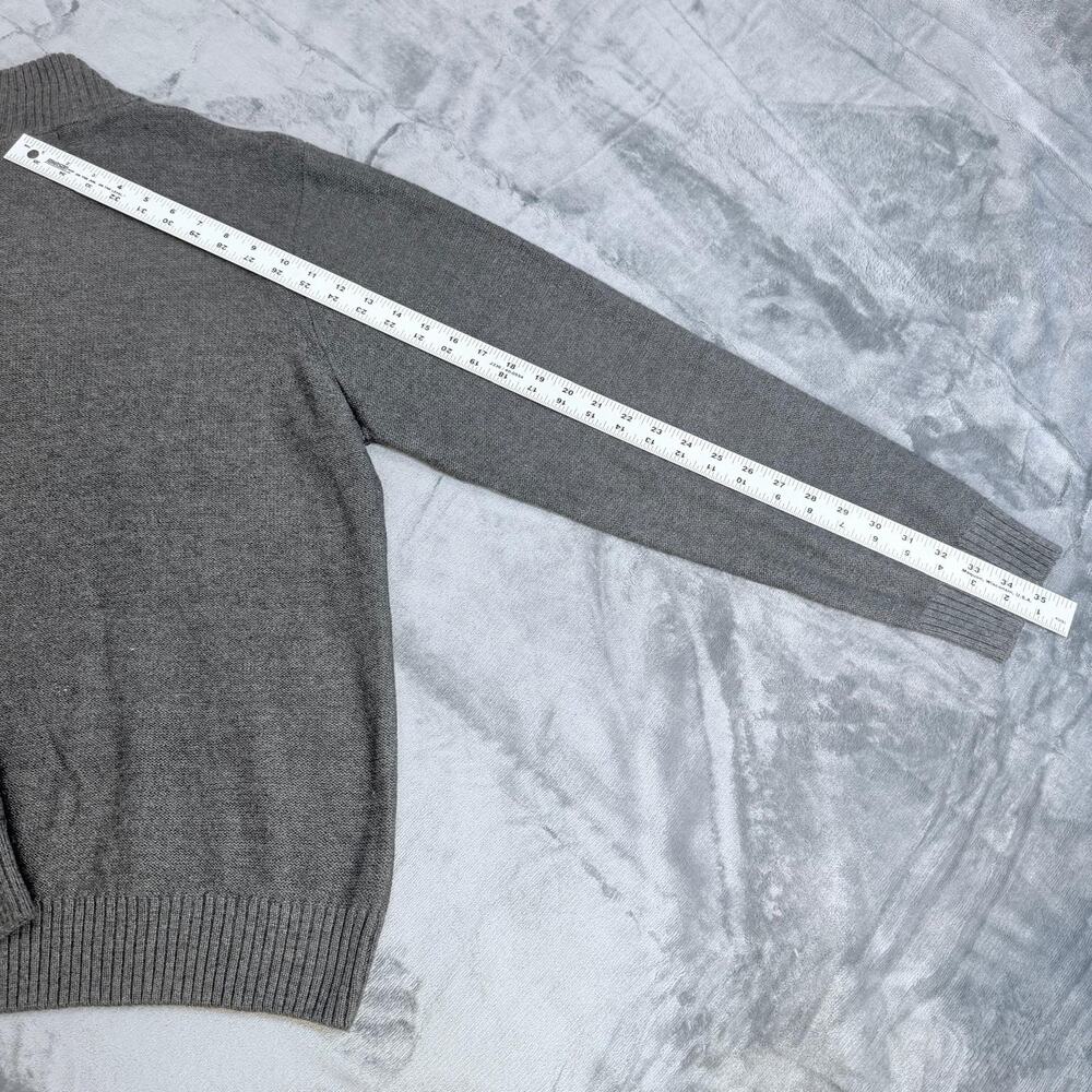 Bundle 2 Tricots St Raphael Mens Sweater Sherpa Lined 1/4 Button Mock Neck Sz XL - Picture 4 of 16